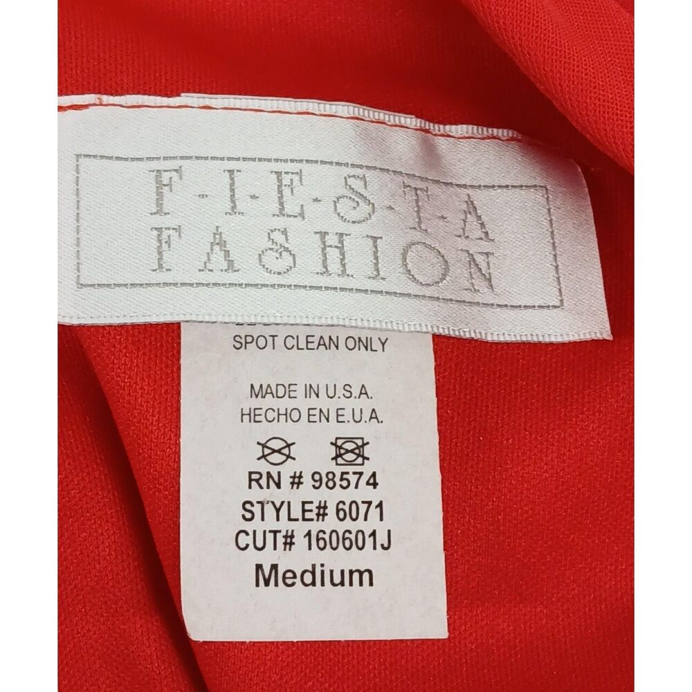Fiesta Fashion Red Sleeveless Evening Gown - Medium - Picture 3 of 3